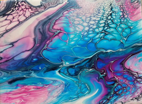 Acrylic Pouring On Tiles